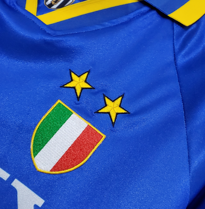 Retro Jersey 1995-1997 Juventus Away Blue Soccer Jersey Vintage Football Shirt