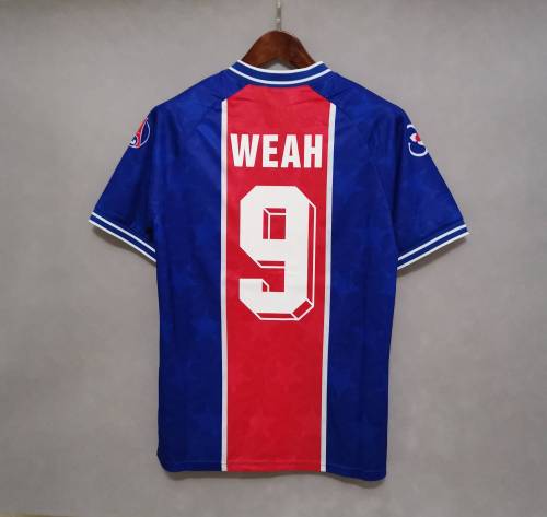 Retro Jersey 1994-1995 PSG WEAH 9 Home Soccer Jersey Vintage Paris Football Shirt