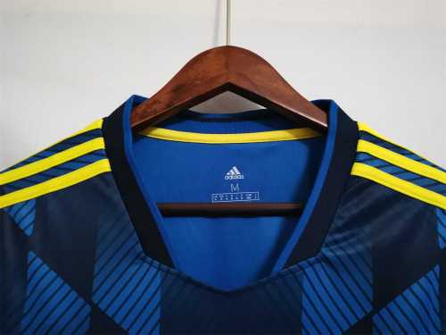 Retro Jersey Fans Version 2021-2022 Manchester United Third Away Blue Soccer Jersey