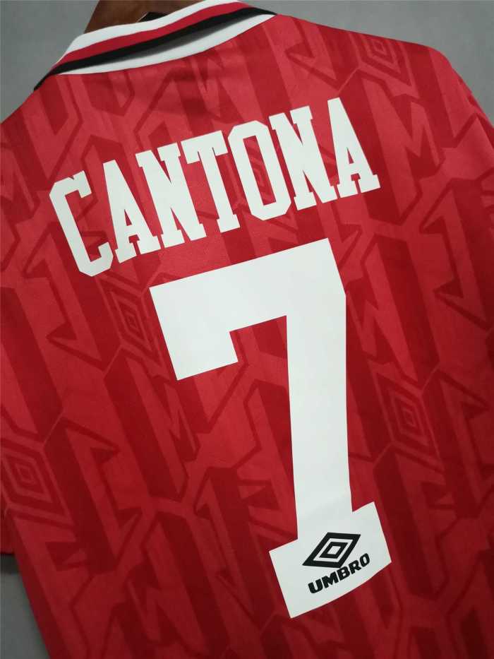 Retro Jersey 1993-1994 Manchester United CANTONA 7 Home Soccer Jersey