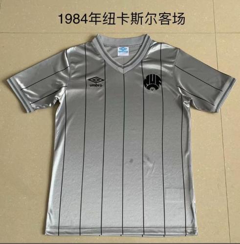 Retro Jersey 1984-1985 Newcastle United Away Grey Soccer Jersey Vintage Football Shirt