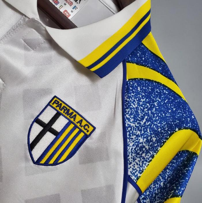 Retro Jersey 1995-1997 Parma White Soccer Jersey Vintage Football Shirt