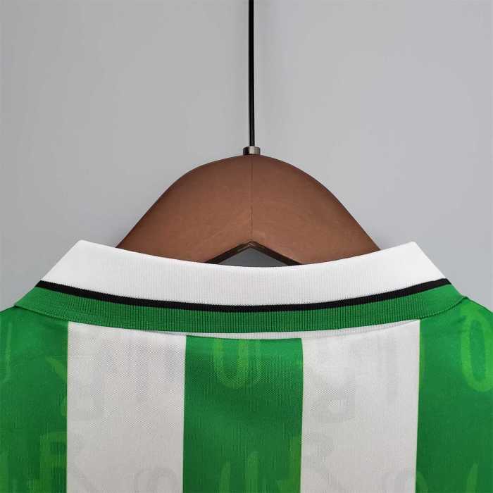 Retro Jersey 1994-1995 Real Betis Home Soccer Jersey Vintage Football Shirt
