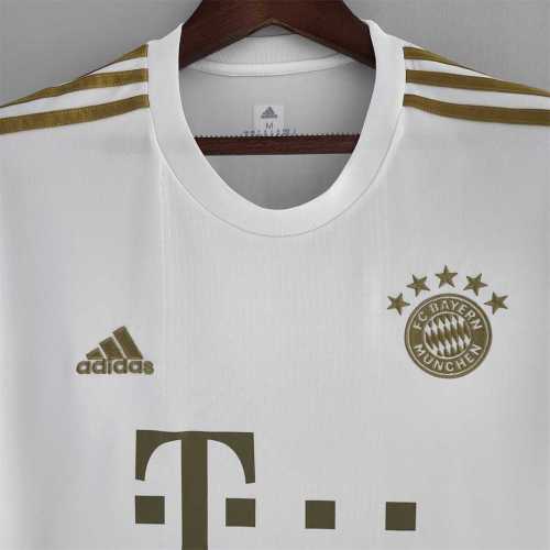 Retro Jersey 2022-2023 Bayern Munich Away White Soccer Jersey Bayern Munchen Football Shirt