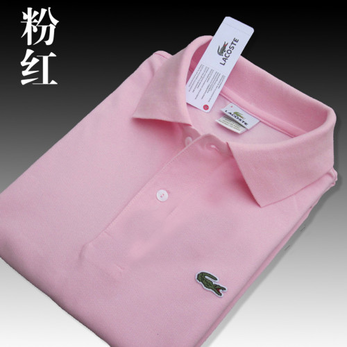 Pink Classic La-coste Polo Same Style for Men and Women