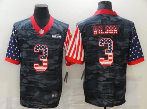 Houston Texans 4 WATSON Black Camo USA Flag Limited Jersey