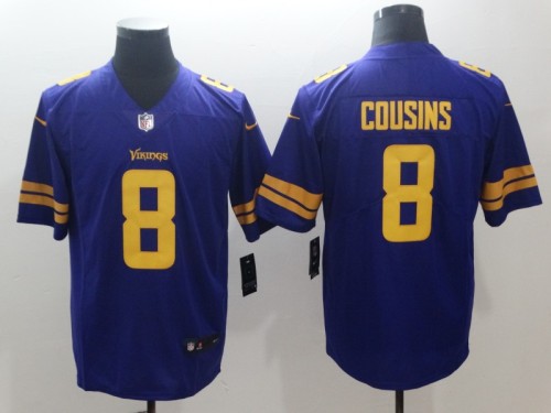 Minnesota Vikings 8 COUSINS Purple NFL Jersey