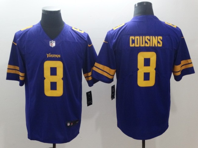 Minnesota Vikings 8 COUSINS Purple NFL Jersey