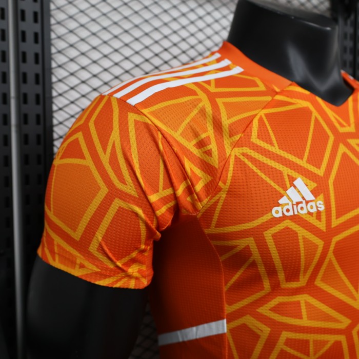 Player Version 2023 Algeria Orange Soccer Jersey