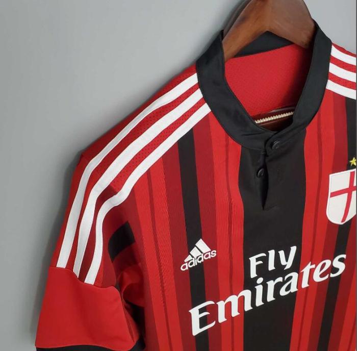 Retro Jersey 2014-2015 AC Milan Home Soccer Jersey Vintage Football Shirt