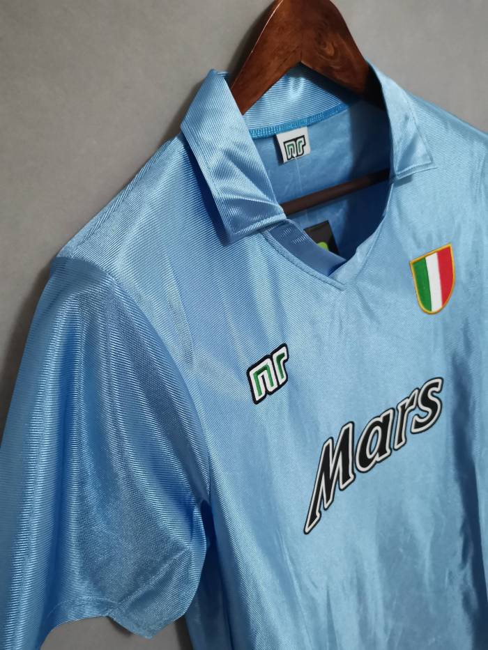 Retro Jersey 1990-1991 Calcio Napoli Home Soccer Jersey Vintage Football Shirt