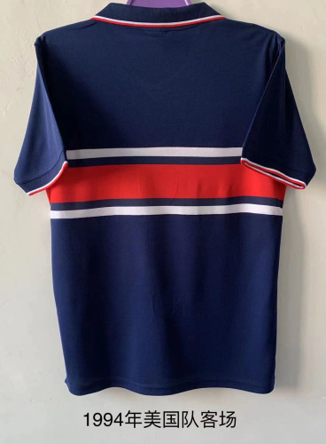 Retro Jersey 1995-1997 USA Away Blue Soccer Jersey United States Vintage Football Shirt