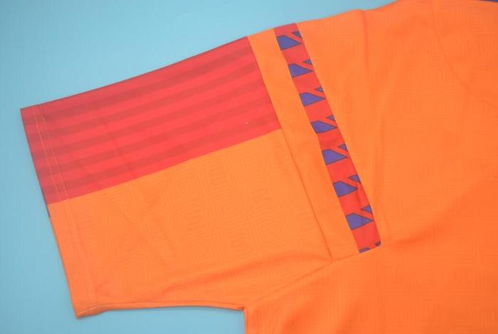 Retro Jersey 1992 Barcelona Away Orange UCL Final Soccer Jersey