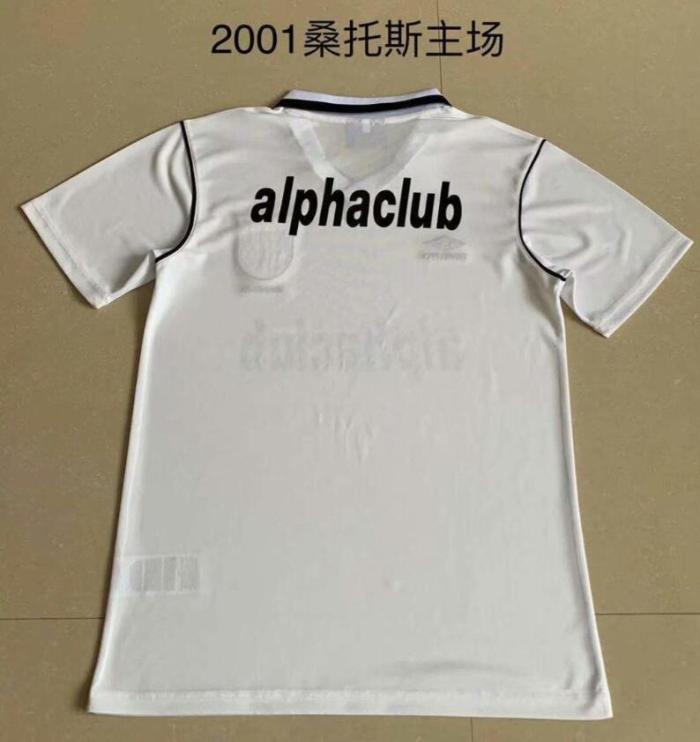 Retro Jersey 2001 Sntos Home White Soccer Jersey