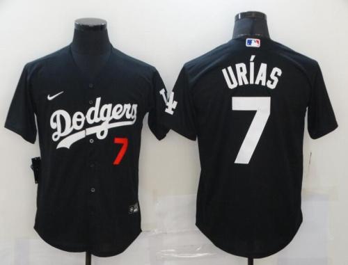 Los Angeles Dodgers 7 Julio Urias Black 2020 Cool Base Jersey