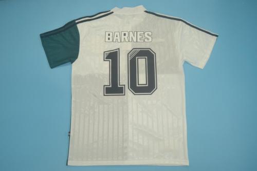 Retro Jersey 1994-1996 Liverpool BARNES 10 Away Green/White Soccer Jersey