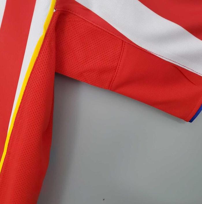 Retro Jersey 2004-2005 Atletico Madrid Home Red/White Soccer Jersey