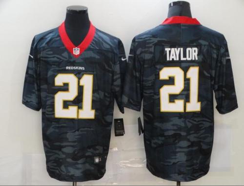 Washington Redskins 21 TAYLOR Black Camo 2020 Salute To Service Limited Jersey