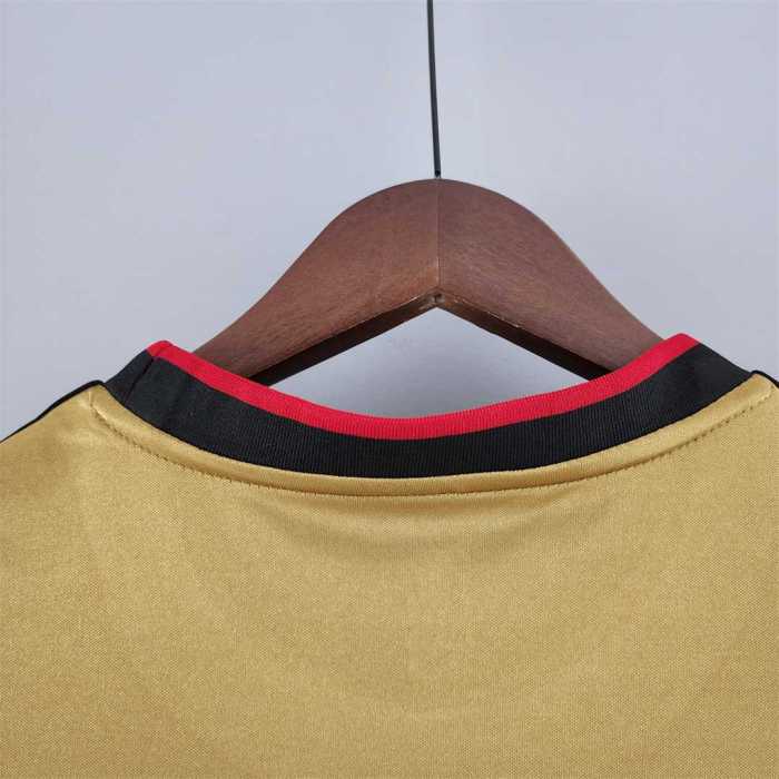 Retro Jersey 2013-2014 AC Milan 3rd Away Gold Soccer Jersey Vintage Football Shirt