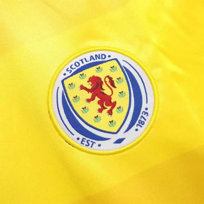 Retro Jersey 1986 Scotland Away Yellow Soccer Jersey Vintage Football Shirt