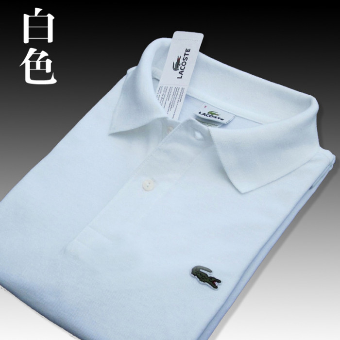 White Classic La-coste Polo Same Style for Men and Women