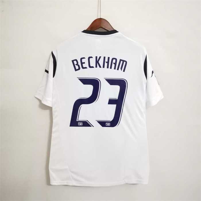 with MLS Cup Champion Patch Patch Retro Jersey 2012-2013 Los Angeles Galaxy 23 BECKHAM Home Soccer Jersey