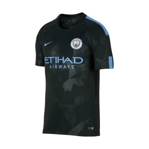 Retro Jersey 2017-2018 Manchester City Third Black Soccer Jersey