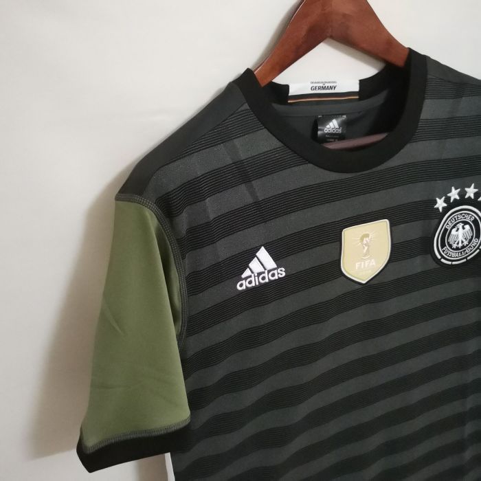with Golden FIFA Patch Retro Jersey 2016 Germany Away Soccer Jersey