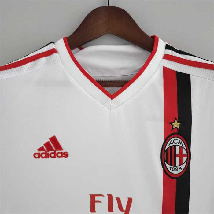 Retro Jersey 2011-2012 AC Milan Away White Soccer Jersey Vintage Football Shirt