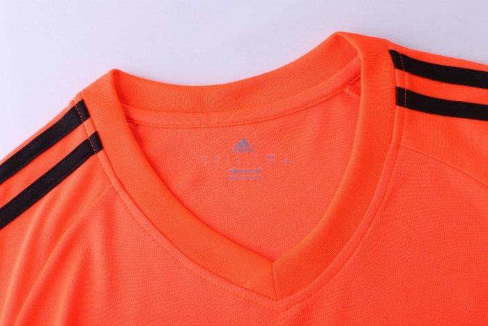 #811 Orange Soccer Training Uniform Blank Jersey and Shorts