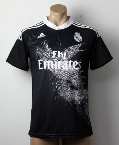 Retro Jersey 2014-15 Real Madrid Away Black Soccer Jersey