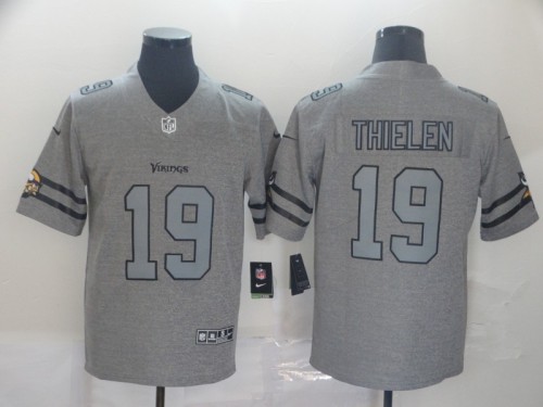 Minnesota Vikings 19 THIELEN 2019 Gray Gridiron Gray Vapor Untouchable Limited Jersey