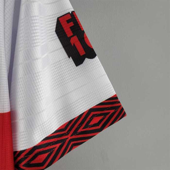 Retro Jersey 1995-1996 Flamengo Away White Soccer Jersey Vintage Football Shirt