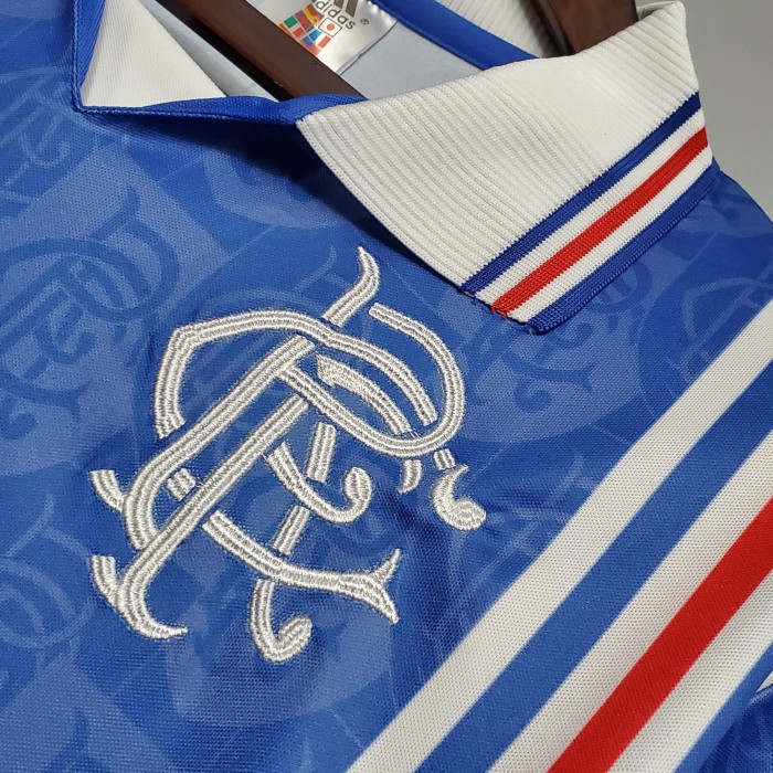 Retro Jersey Rangers 1996-1997 Home Blue Soccer Jersey