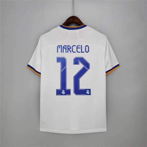 Retro Jersey 2021-2022 Real Madrid MARCELO 12 Home Soccer Jersey