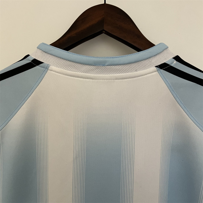Retro Jersey 2004-2005 Argentina Home Soccer Jersey Vintage Football Shirt