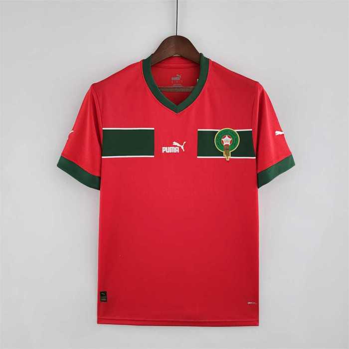 Retro Jersey 2022 Morocco Home Soccer Jersey Vintage Football Shirt