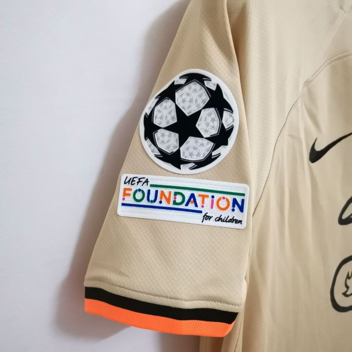 with Gold FIFA Club WorldCup+UCL Patch Retro Jersey 2022-2023 Chelsea 3rd Away Soccer Jersey