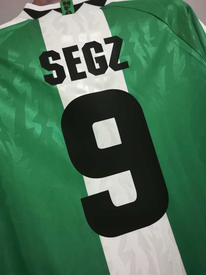 Retro Jersey 1996 Nigeria SEGZ 9 Home Vintage Soccer Jersey