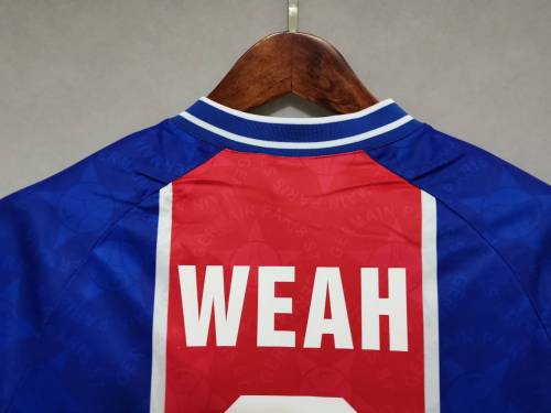 Retro Jersey 1994-1995 PSG WEAH 9 Home Soccer Jersey Vintage Paris Football Shirt