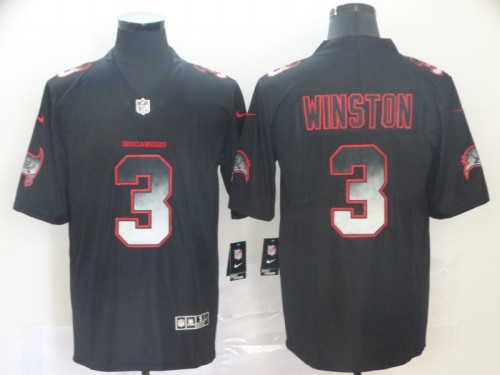 Tampa Bay Buccaneers 3 Jameis Winston Black Arch Smoke Vapor Untouchable Limited Jersey