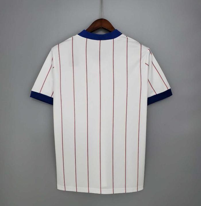 Retro Jersey 1982-1983 Rangers Away White Soccer Jersey