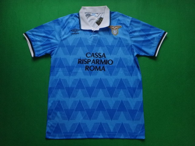 Retro Jersey 1989-1990 Lazio Home Soccer Jersey Vintage Football Shirt