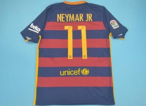 with LFP Patch Retro Jersey 2015-2016 Barcelona NEYMAR JR 11 Home Soccer Jersey