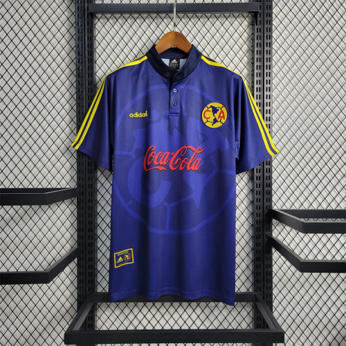 Retro Jersey 1998-1999 Club America Aguilas Away Borland Vintage Soccer Jersey