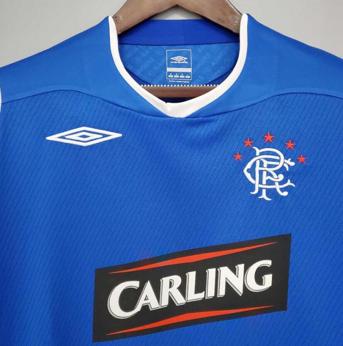Retro Jersey 2008-2009 Rangers Home Blue Soccer Jersey