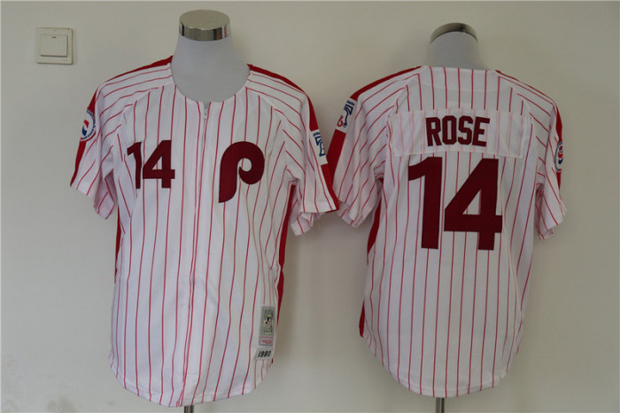 Retro Jersey 14 ROSE White/Red NFL Jersey