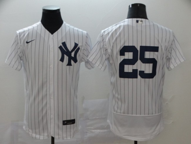 Yankees 25 Gleyber Torres White 2020 Flexbase Jersey