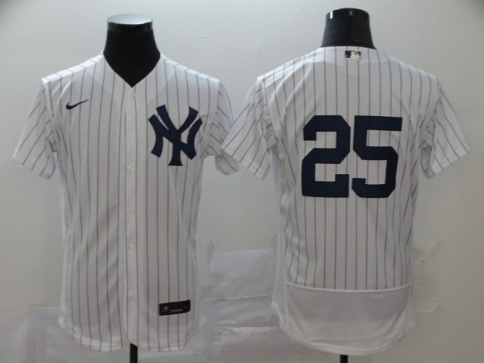 Yankees 25 Gleyber Torres White 2020 Flexbase Jersey