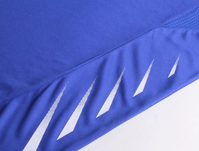 #809 Blue Soccer Training Uniform Blank Jersey and Shorts